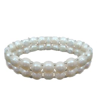 Daphne Stretchable Pearls Bracelet Two Layers for women