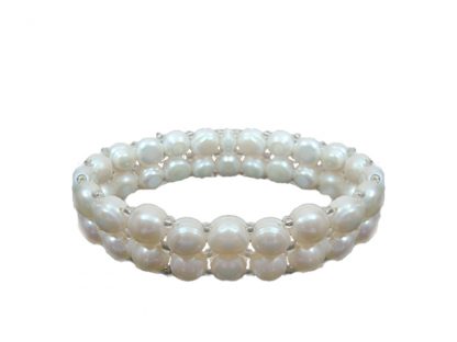 Daphne Stretchable Pearls Bracelet Two Layers for women