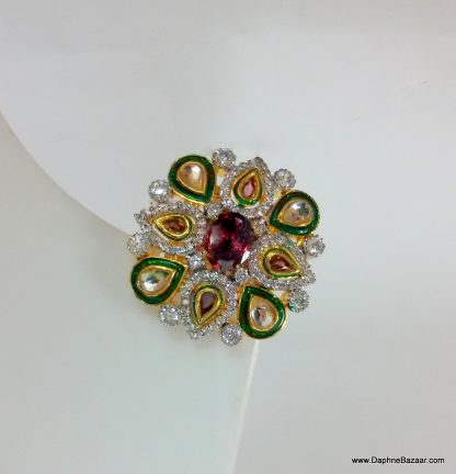 AD Kundan Mena Ring