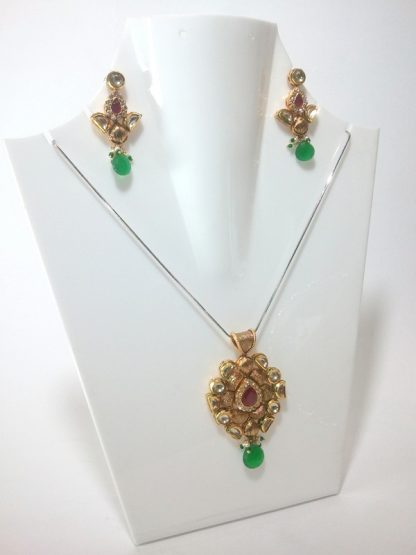 Kundan set multi color