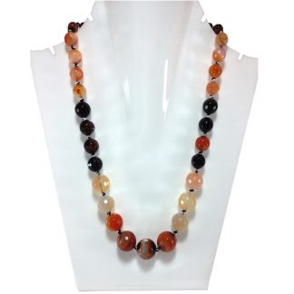 DaphneBazaar Orange Black Mix Multi Color Onyx