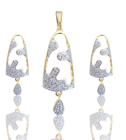 Daphne Bazaar Church Bell Pendant and Earrings