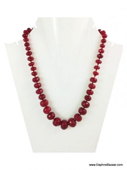 Daphne Bazaar Maroon Oval Onyx