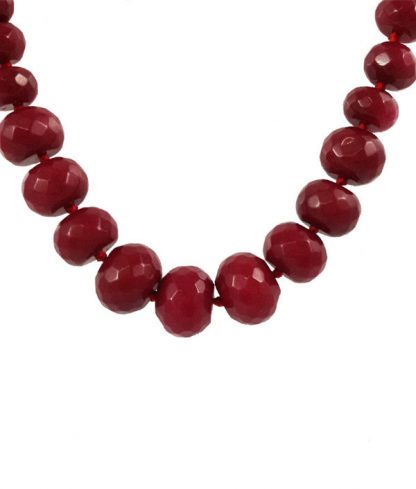 Daphne Bazaar Maroon Oval Onyx