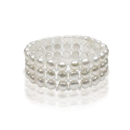 Stretchable Pearls Bracelets - Three Layers