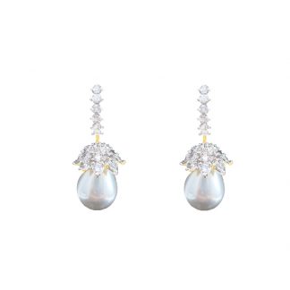 Daphne Diamond Pearl Droplet for Women