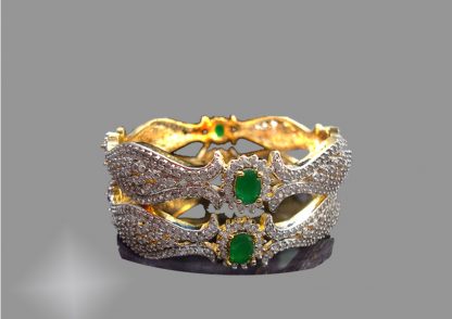 Ruby Emerald Antique Bangle