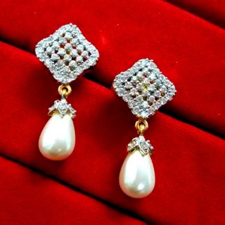 Daphne Diamond White Pearl Droplet for Women