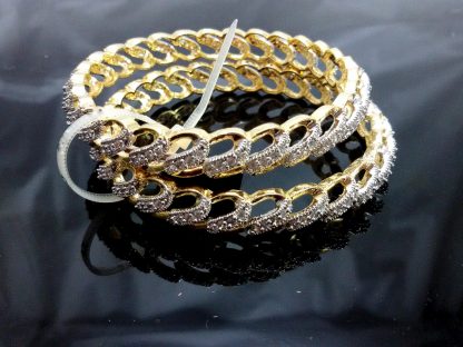 Daphne Sparkling AD studded Bangles, unquie design, best Gift for Anniversary