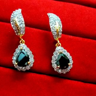 Daphne Sparkling Zircon Black Shade earrings for Women, Best Anniversary Gift - Closer look