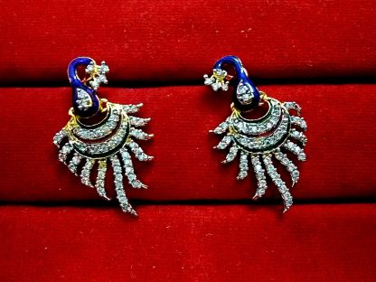 Daphne Peacock Meenakari AD Earrings