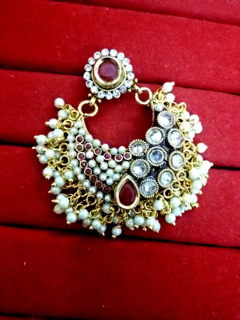 Daphne Pearl Polki Wedding Earrings collection for women