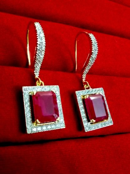Daphne Party Wear Pink CZ Hanging for women, Best Gift
