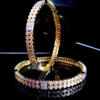 Daphne Sparkling AD studded Bangles, rings design, best Gift for Wife