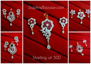 Daphne Bazaar Pendant and Earrings Collection