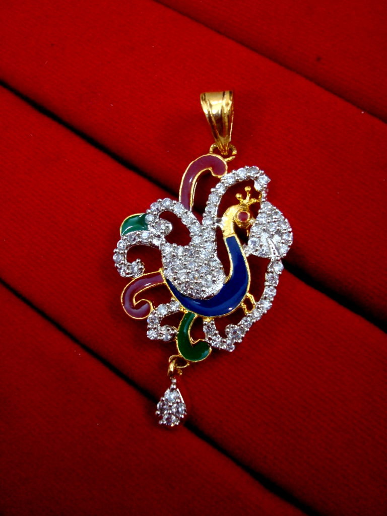 Daphne Gold Plated Peacock Design Pendant
