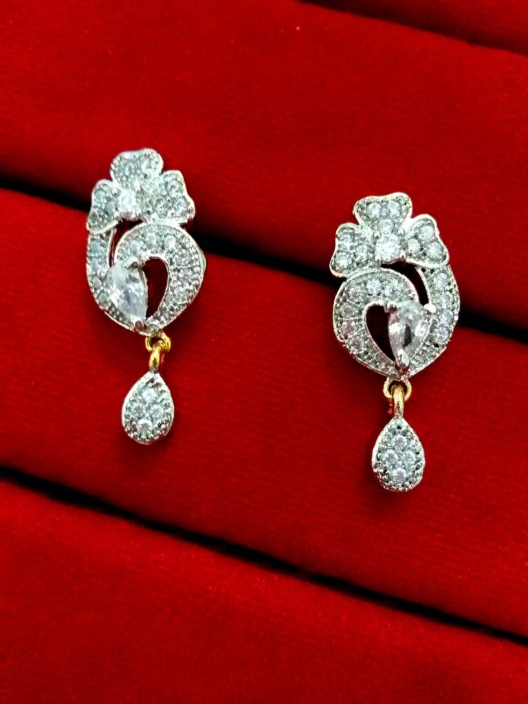 Daphne Studded Zircon Earrings for Anniversary Gift
