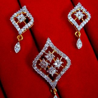 Daphne Studded Zircon Pendant and Earrings for Women
