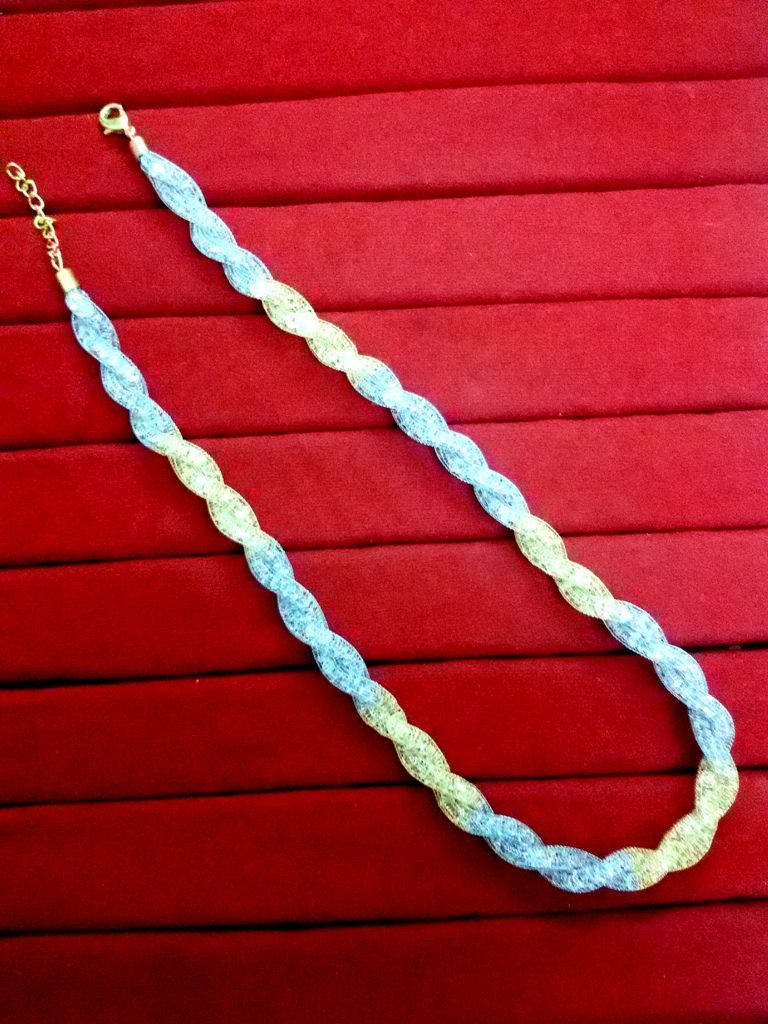 Daphne Two Tone Chain with Embedded AD stone - Chain
