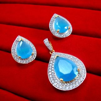 Daphne New Fashion Ferozi Zircon Pendant Earring