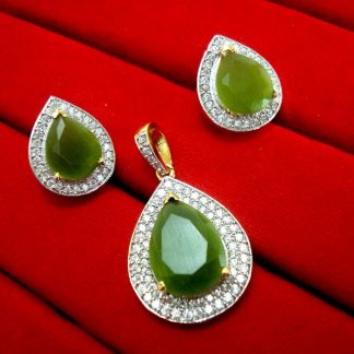 Daphne New Fashion Mehndi Zircon Pendant Earrings for Anniversary Gift