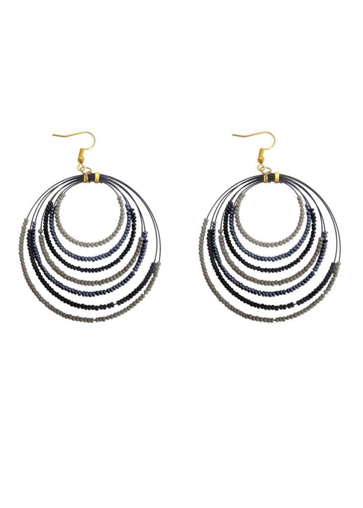 Daphne Chandelier Flexible Beads Earrings for Women