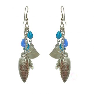 Daphne Fashion Blue Beads Earrings for Women, Gift For Wife