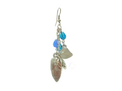 Daphne Fashion Blue Beads Earrings for Women, Gift For Wife - closer look
