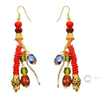 Daphne Fashion Multi Beads Hanging Earrings for Women, Gift For Wife