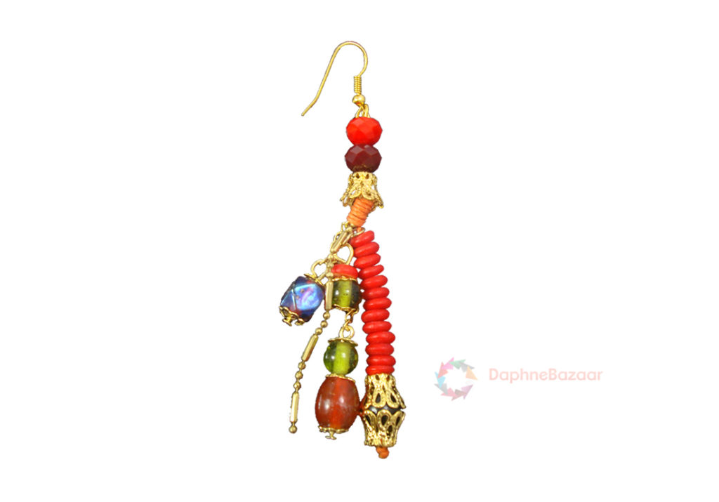 Daphne Fashion Multi Beads Hanging Earrings for Women, Gift For Wife Closer look