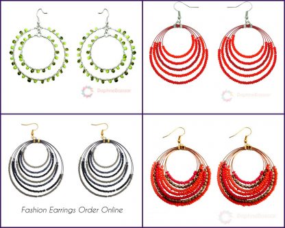 Super Saver Four Pairs of Chandelier Beads Earrings for Women