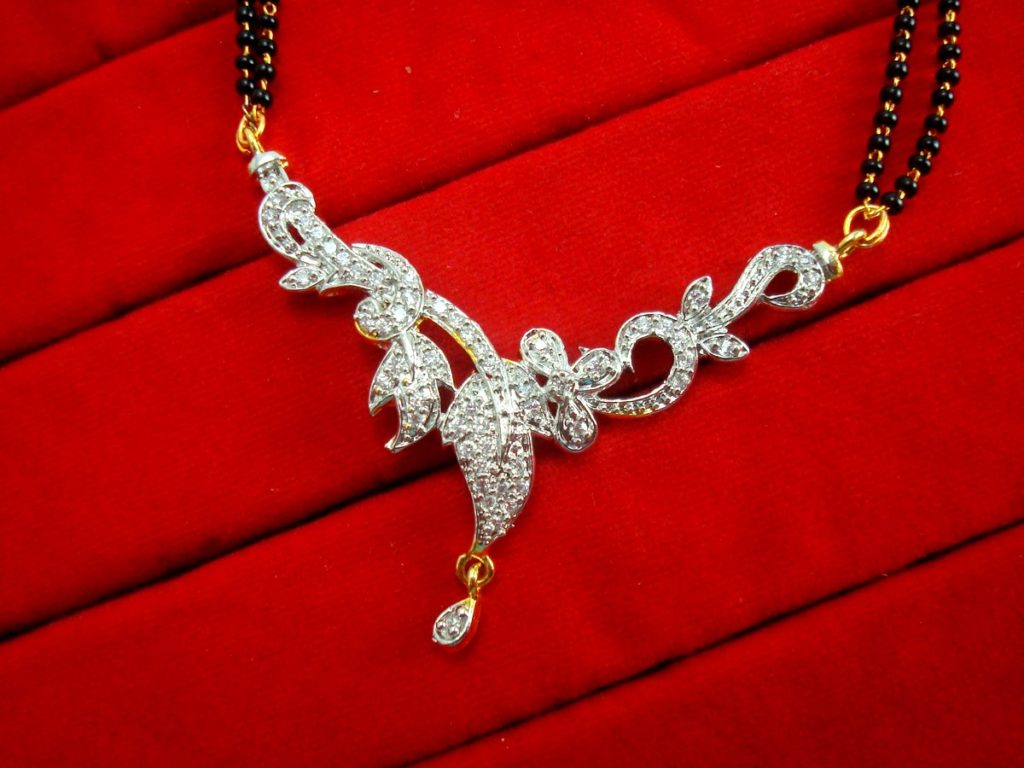 Daphne Designer Zircon Peacock Mangalsutra for Women