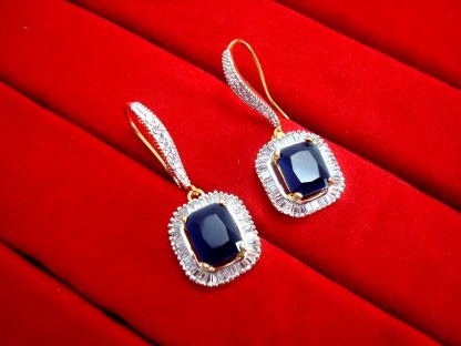 Daphne Party Wear Blue CZ Hanging for women, Return Gift for Rakhi