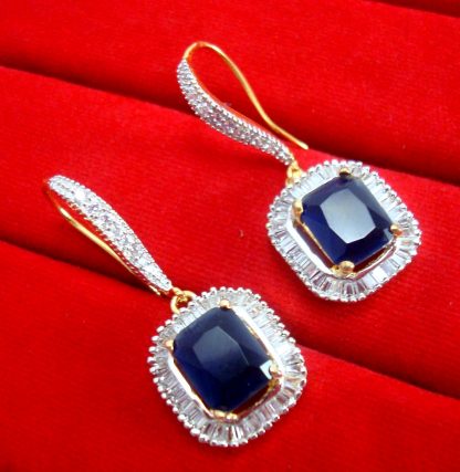 Daphne Party Wear Blue CZ Hanging for women, Return Gift for Rakhi - Closer Look