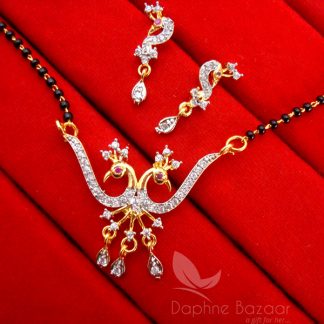 MS811 Daphne Zircon Peacock Mangalsutra PENDANT