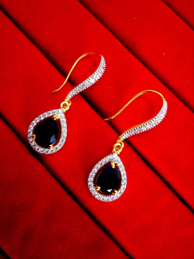 Daphne Blue Zircon Hanging for women, Gift for wife