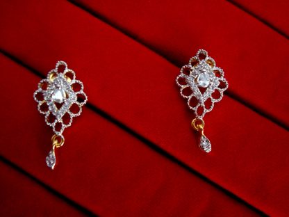 Daphne Crystal Designer Pendant Earrings for Women, Geometrical shaped - EARRINGS