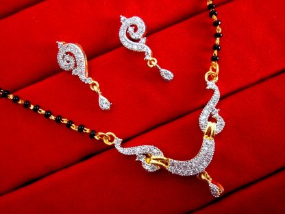 Daphne Designer Zircon Mangalsutra for Women, Gift for Wife