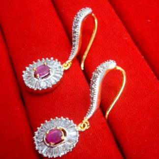 Daphne Party Wear Pink Crystal Hanging for women, Best Gift to Wife