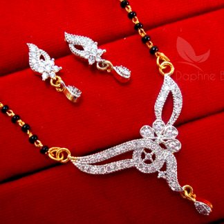 Daphne Zircon Studded Trendy Mangalsutra for Women, Gift for Wife