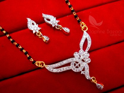 Daphne Zircon Studded Trendy Mangalsutra for Women, Gift for Wife