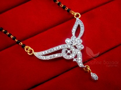 Daphne Zircon Studded Trendy Mangalsutra for Women, Gift for Wife - PENDANT