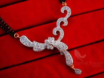 Daphne Designer Zircon Flora Art Mangalsutra set - PENDANT