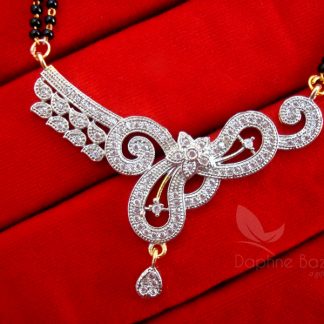 Daphne Flora Art Zircon Mangalsutra set - PENDANT