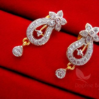 Daphne Flora Art Zircon Mangalsutra set for Women - EARRINGS