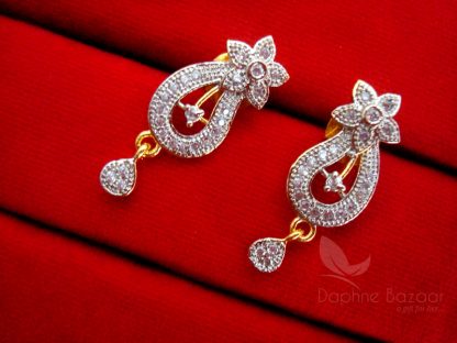 Daphne Flora Art Zircon Mangalsutra set for Women - EARRINGS