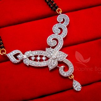 Daphne Zircon Art Flower Mangalsutra set for Women - PENDANT