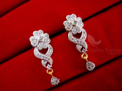 Daphne Zircon Art Peacock Mangalsutra set - EARRINGS