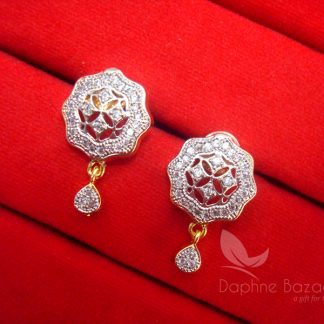 AD50 Daphne Zircon Studded Designer - EARRINGS