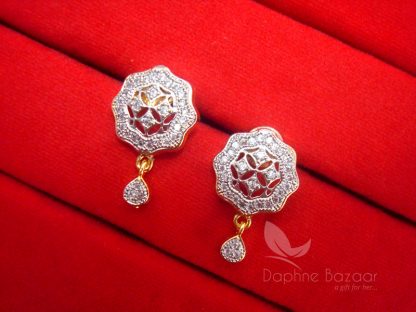 AD50 Daphne Zircon Studded Designer - EARRINGS